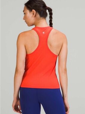 Lululemon Swiftly Tech Racerback Tank Top 2.0 Race Length Orange Running Yoga 6